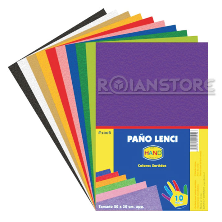 Set Paño Lenci 10 Colores 20 x 30cm panolenci_1