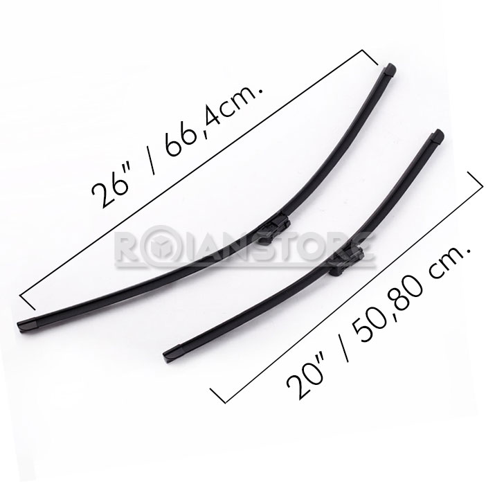 Plumilla Par Limpiaparabrisas Volvo XC70 26" y 20" 2008-2016 Pcon2