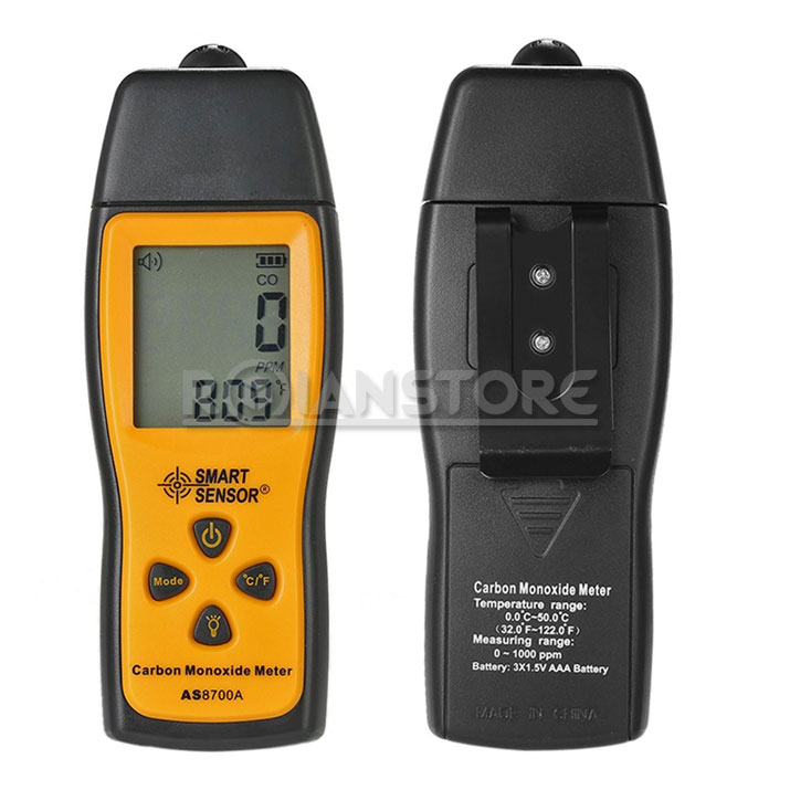 Monitor Medidor Tester Detector Monóxido Carbono Portátil