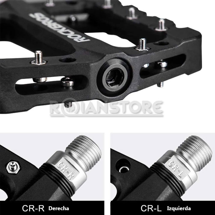 Pedales Rockbros Bicicleta Mtb Bmx Enduro Downhill Negro