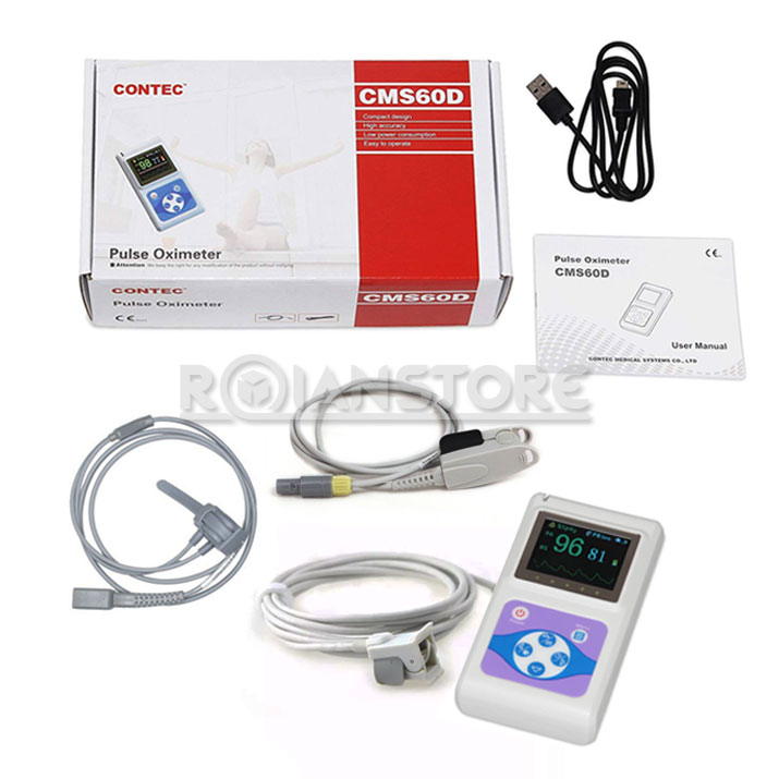 Oximetro Pulsometro Contec 3 x 1 Neonatal Pediatrico Adultos