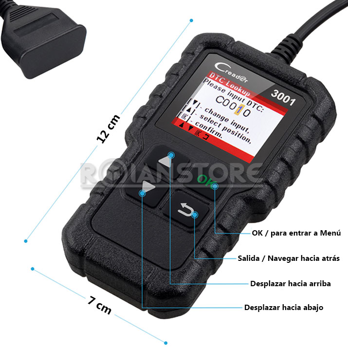 Scanner Escaner Automotriz Launch X431 Creader 3001 OBD2
