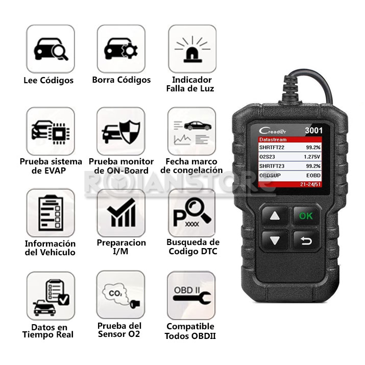 Scanner Escaner Automotriz Launch X431 Creader 3001 OBD2