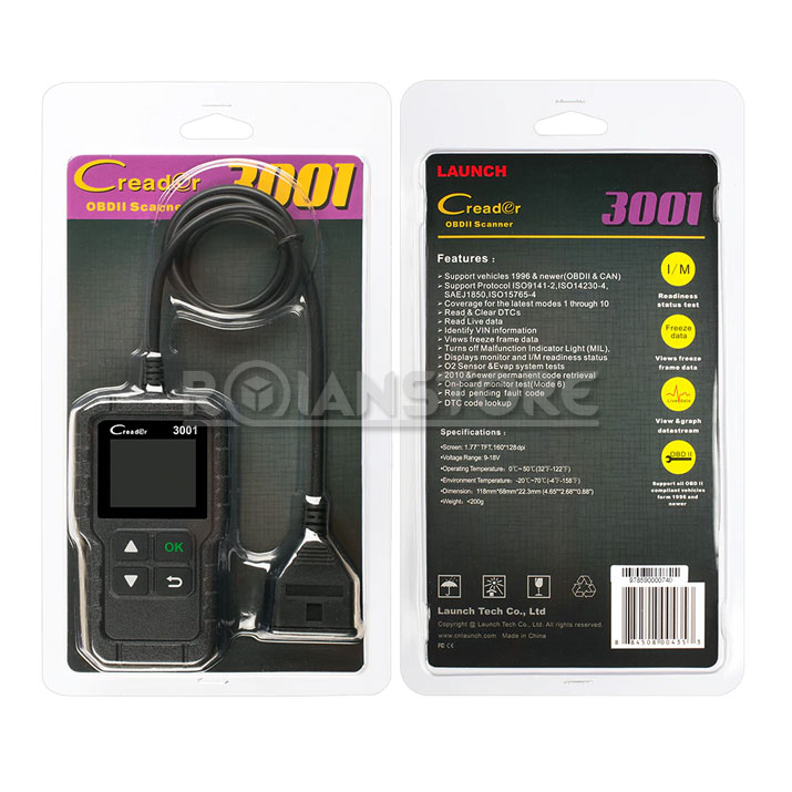 Scanner Escaner Automotriz Launch X431 Creader 3001 OBD2