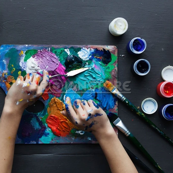 Pintura Acrilica Hand 12 colores en frascos de 30 ml