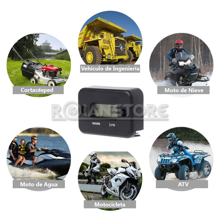 Horometro Digital Cuenta Horas Motor Motos ATV UTV Lanchas
