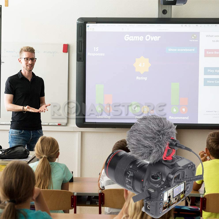 Microfono MiniGun Video Camaras Canon Nikon DSLR Smartphones