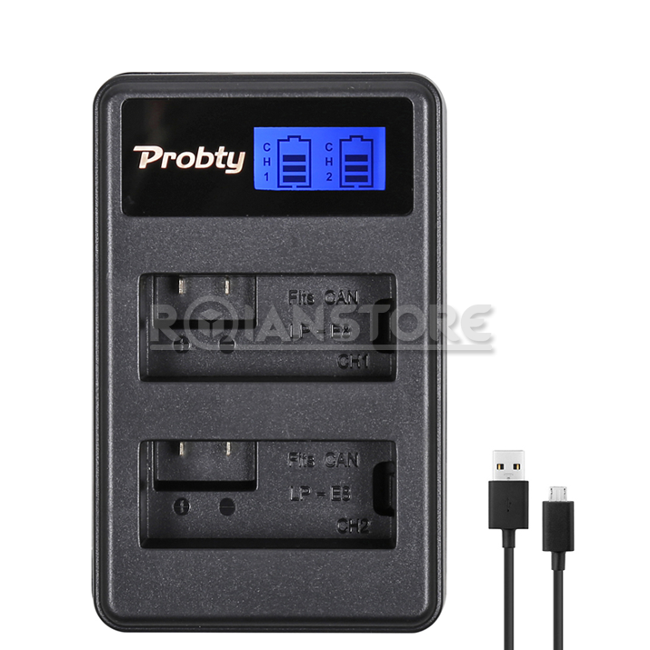 Cargador Doble LCD USB Lp-e8 Canon T2i T3i T4i T5i 550d 600d