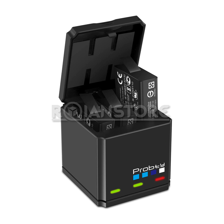 Kit 3 Baterias Alternativas GoPro Hero 5 6 7 + Cargador Usb